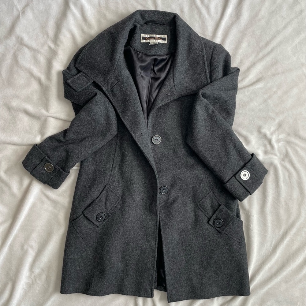 Kristen Blake Dark Grey Peacoat